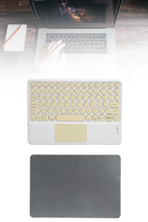 Touchpad Tüm Cihazlara Uyumlu Bluetooth Klavye Touchpad Slim Kablosuz Wifi Q Klavye - Lisinya