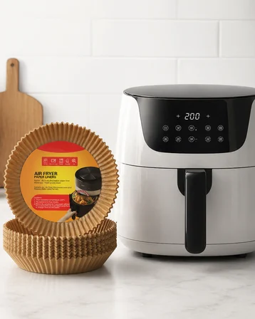 100 Adet Airfryer Kağıdı Su Geçirmez Yağ Tutmaz Pişirme Altlığı - Lisinya