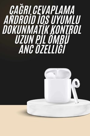 2. Nesil Bluetooth Android ve İOS Uyumlu Kablosuz Kulaklık Çağrı Cevaplama - Lisinya