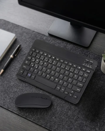 Bluetooth Klavye Mouse Seti Taşınabilir Wireless Bilgisayar Aksesuarı - Lisinya