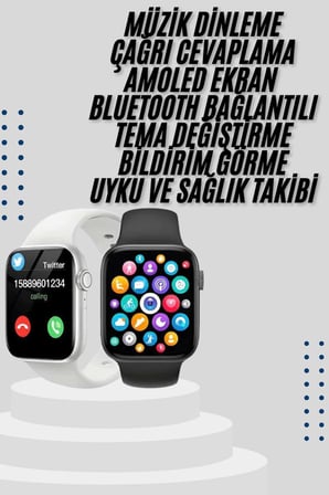 Akıllı Saat Yeni Nesil Android ve İOS Uyumlu Titreşim Modlu Alarm Kronometre - Lisinya