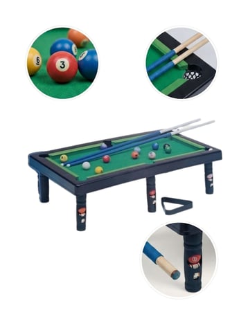 Çocuklar İçin Bilardo Seti Masaüstü Snooker ve Pool Oyuncak - Lisinya