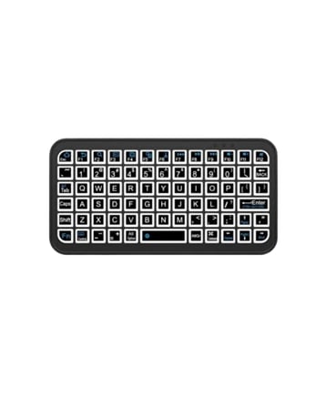 Kompakt Siyah RGB Işıklı Bluetooth Mini Klavye - Lisinya