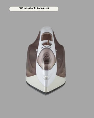 Buharlı Ütü 2200W Kireç Önleyici Self Clean Damlatmaz Kahverengi - Lisinya