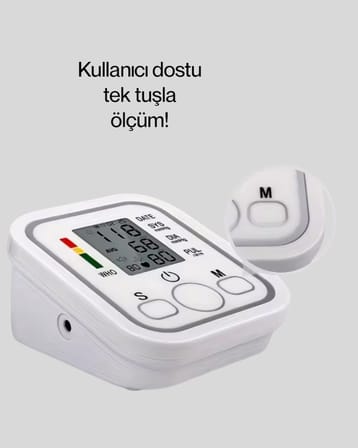 Elektronik Tansiyon Ölçer LCD Dijital Ekranlı - Lisinya