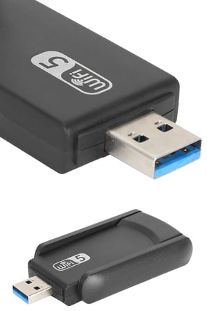 Wifi Adaptörü Bt5.0 Wifi 2'si Bir Arada Çift Bantlı Çift Anten - Lisinya