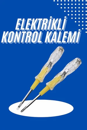 Çift Uçlu Kontrol Kalemi Elektrik Test Kalemi Şeffaf - Lisinya