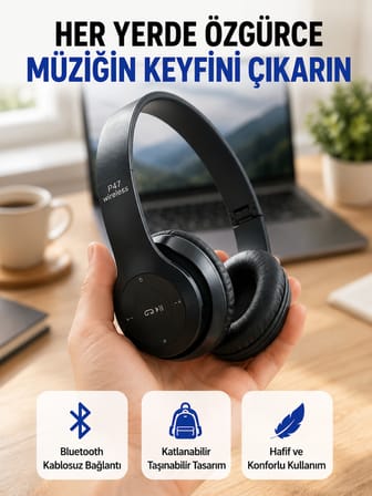 Suya Dayanıklı Bluetooth Kulaklık | Spor ve Günlük Kullanıma Uygun Yeni Nesil - Lisinya