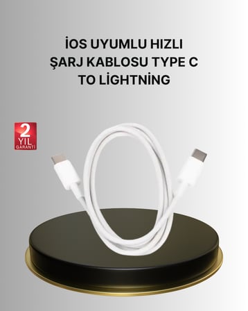 Yüksek Hızlı 30W 5.0A Type-C Kablo Şarj - Lisinya