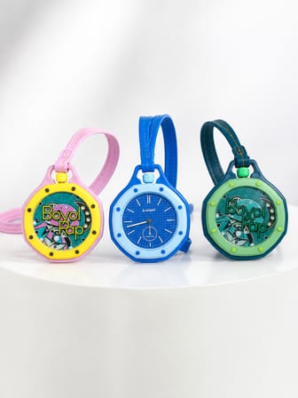 Anahtarlık Çanta Charmı Askılı Analog Dekoratif Saat Pembe - Lisinya