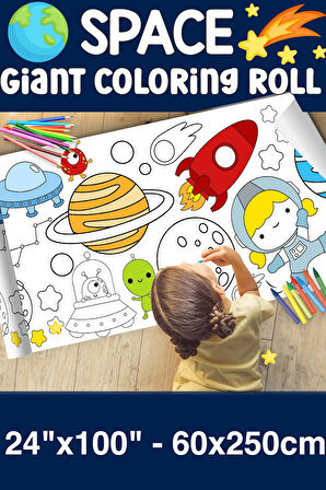 Orman Dev Boy Boyama Kağıdı - Forest Kids Coloring Roll - Jumbo Painting Paper Roll for Kids