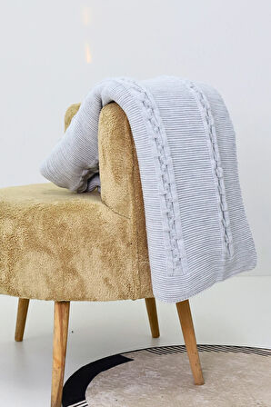 Liva Örgü TV Battaniyesi 130x170 – Yumuşak, Hafif ve Sıcak Tutucu Diz Battaniyesi