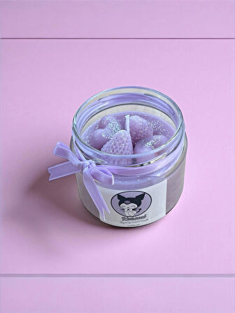 Kuromi Coquette Frambuaz Kokulu Kavanoz Mum