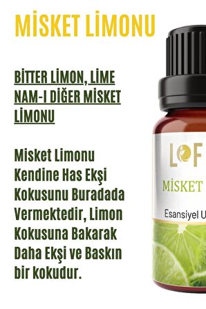 Misket Limon Uçucu Yağ Buhurdanlık Esansı Oda Kokusu Uçucu Esansiyel Yağ Buhur Yağı 10ML