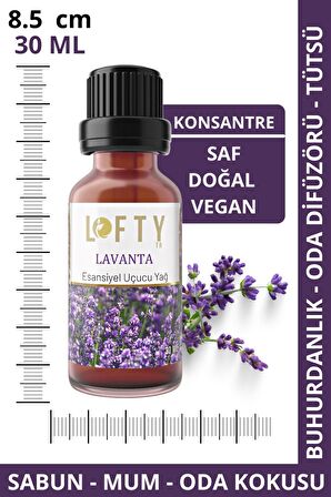 Lavanta Uçucu Yağ Buhurdanlık Esansı Oda Kokusu Esansiyel Yağ Buhur Yağı 30ML