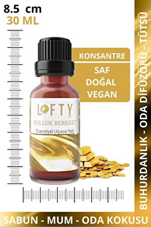 Bolluk Bereket Uçucu Yağ Buhurdanlık Esansı Oda Kokusu Esansiyel Yağ Buhur Yağı 30ML