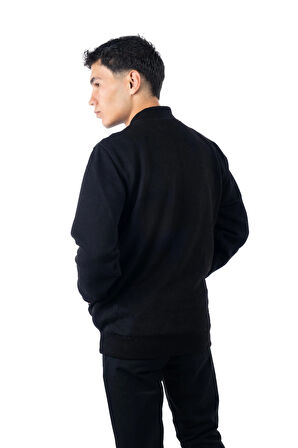 Lonca Tekstil Hakim Yaka Fermuarlı Triko Mont İçi Polarlı 