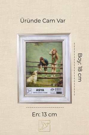 Dekoratif 3'lü Set Antik Desenli Gümüş 13x18 Ayaklı Plastik Fotoğraf Çerçevesi
