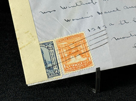 Guatemala 1943 postadan geçmiş 1,3 Centavos ve 5,15 Centavos Correo Aereo Pullu Zarf