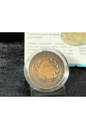 2019 Nasreddin Hoca No. 5 "Dünyanın Ortası Burasıdır" Sertifikalı Bronz Hatıra Parası