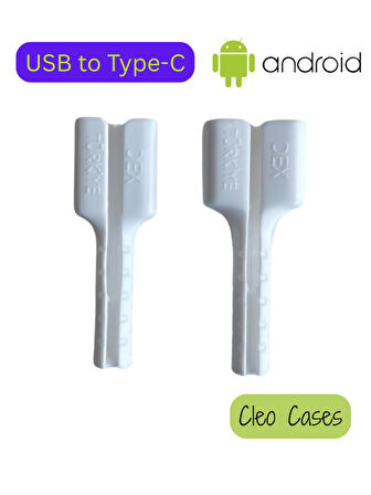Şarj Kablo Ucu Koruyucu Yeni Nesil Android USB to Type-C