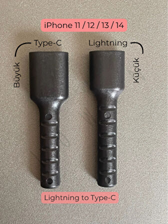 iOS Type-C to Lightning Şarj Kablo Ucu Koruyucu - iPhone 11-12-13-14