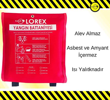 3MK Lorex Lr-fb1512c Yangın Battaniyesi - 150cm X 120cm FCSSHP76910520