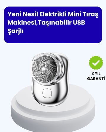 Cep Tipi Elektrikli Tıraş Makinesi – Güçlü, Sessiz, Su Geçirmez ve Ultra Taşınabilir - Lisinya