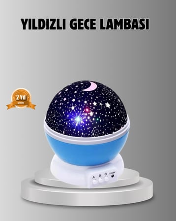 Çocuk Gece Lambası 6 Modlu Renkli LED Enerji Tasarruflu Masal Işığı - Lisinya