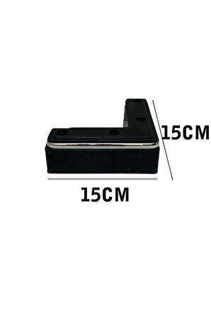 Kanepe Koltuk Tv Ünitesi Konsol Yükseltme L Model Plastik Ayak Siyah 5cm 1 Adet
