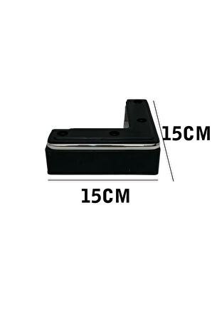Kanepe Koltuk Tv Ünitesi Konsol Yükseltme L Model Plastik Ayak Siyah 5cm 8 Adet