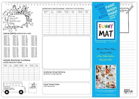 Funny Mat - Çalışma Masam (My Desk - Küçük Boy) - 33,5x48cm