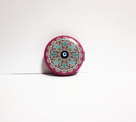 Cep Aynası Lotus Desenli