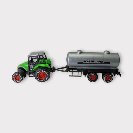 Çek Bırak Römorklu Traktör 25Cm - Yeşil Su Tankı (Lisinya)