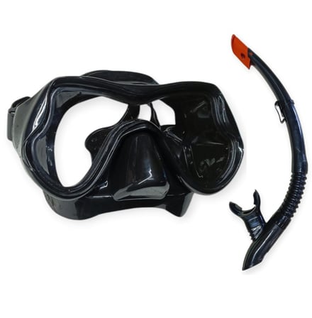 Star Diving Dalış Maskesi ve Snorkel Yetişkin - 51714-SİYAH (Lisinya)