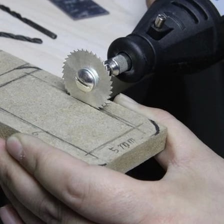 Metal 6 Parça Mini Matkap Ucu Ahşap Kesme Yuvarlak Çelik Bıçak Disk Testere Seti Kiti ( Lisinya )