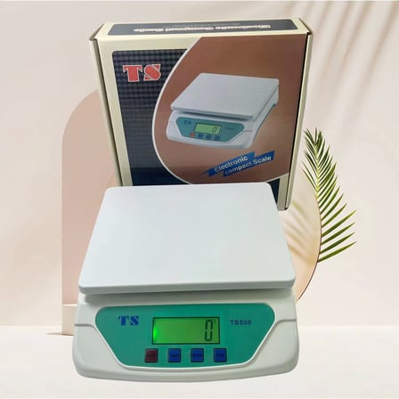 TS-500 Dijital Terazi - LCD Ekran, Dara Alma, Sayım Fonksiyonlu, Yüksek Hassasiyetli Tartım Cihazı (