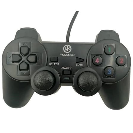 Çift Titreşimli Usb Kablolu Oyun Kolu Pc Uyumlu Vibration Gamepad ( Lisinya )