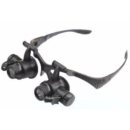 Nikula-Gözlük Modeli 10x 15x 20x 25x Lens,2led ışıklı,büyüteç ( Lisinya )