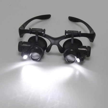 Nikula-Gözlük Modeli 10x 15x 20x 25x Lens,2led ışıklı,büyüteç ( Lisinya )