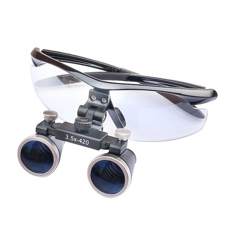 Nikula-3.5x-420mm  Diş Cerrahi Gözlük Lens Büyüteç,taşıma Çantalı ( Lisinya )