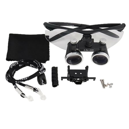 Nikula-3.5x-420mm  Diş Cerrahi Gözlük Lens Büyüteç,taşıma Çantalı ( Lisinya )