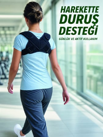 Dik Duruş Aparatı Klavikula Köprücük Kemiği ve Omuz Destekleyici Bandaj - Lisinya