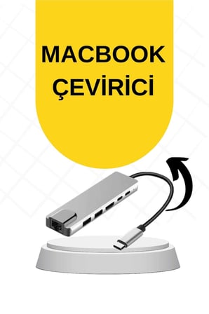 Macbook Pro/air Uyumlu USB Type-C 8 In 1 Hub Dönüştürücü Çevirici Çoklayıcı USB Hdmı Micro Sd 8 Giri
