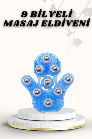 9 Bilyeli Masaj Eldiveni Giyilebilir Plastik Vücut Sıkılaştırıcı - Lisinya