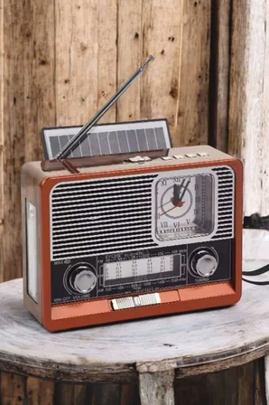Nostaljik Radyo USB,AUX Ve SD Kart Girişli Bluetooth Bağlantılı - Lisinya