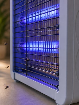 Elektrikli Sinek ve Sivrisinek Öldürücü 12W Çift UV Işıklı Böcek Lambası - Lisinya