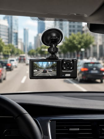 1080P Full HD Araç İçi Kamera WiFi Bağlantılı Çift Kameralı Geniş Açılı Araç Kayıt Kamerası - Lisiny