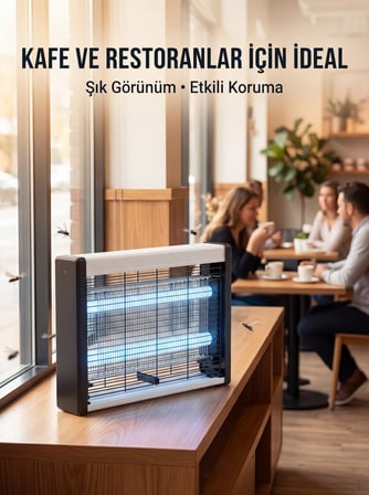Elektrikli Sinek Öldürücü Lamba Güçlü UV Işık Teknolojisi - Lisinya