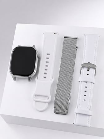 Bluetooth Görüşmeli Dokunmatik Akıllı Saat 3 Farklı Kordon Seçeneği - Lisinya